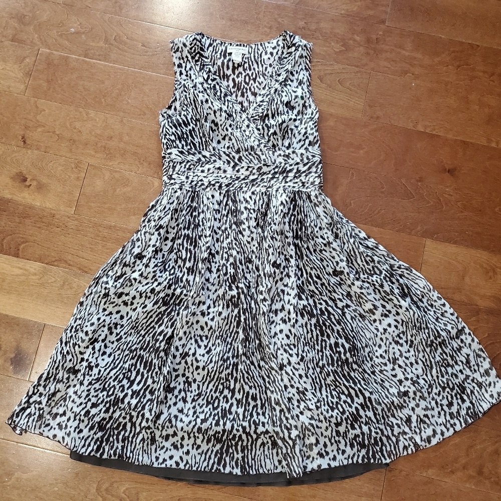 Banana republic silk dress with liner